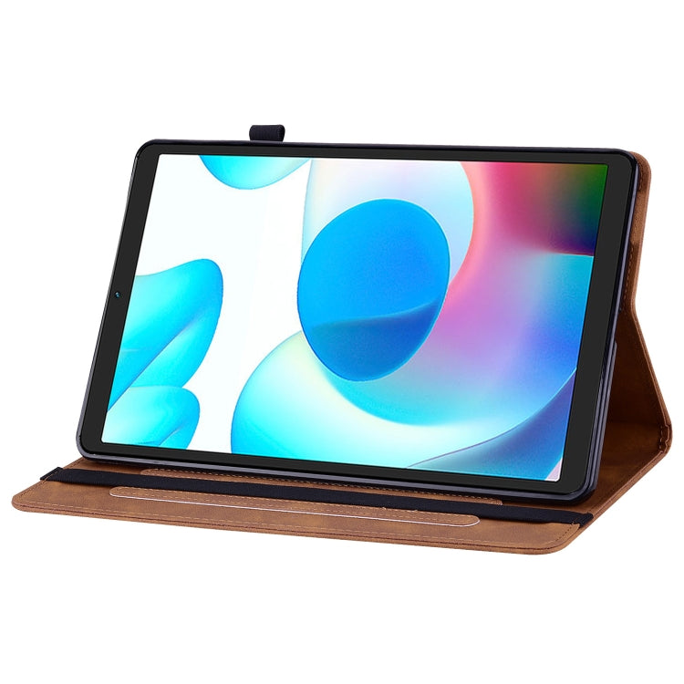 For OPPO Realme Pad mini 8.7 Skin Feel Solid Color Zipper Leather Tablet Case