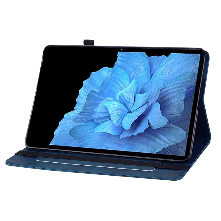 For vivo Pad 11 2022 Skin Feel Solid Color Zipper Leather Tablet Case