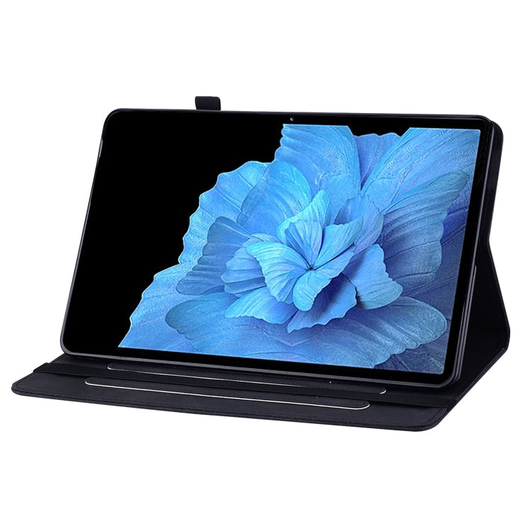 For vivo Pad 11 2022 Skin Feel Solid Color Zipper Leather Tablet Case