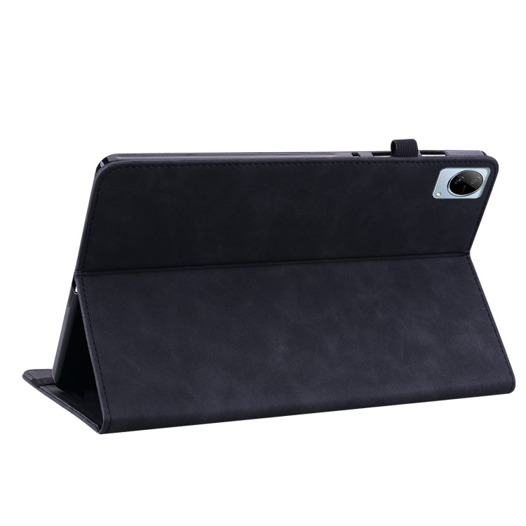 For vivo Pad 11 2022 Skin Feel Solid Color Zipper Leather Tablet Case