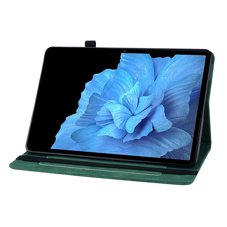 For vivo Pad 11 2022 Skin Feel Solid Color Zipper Leather Tablet Case
