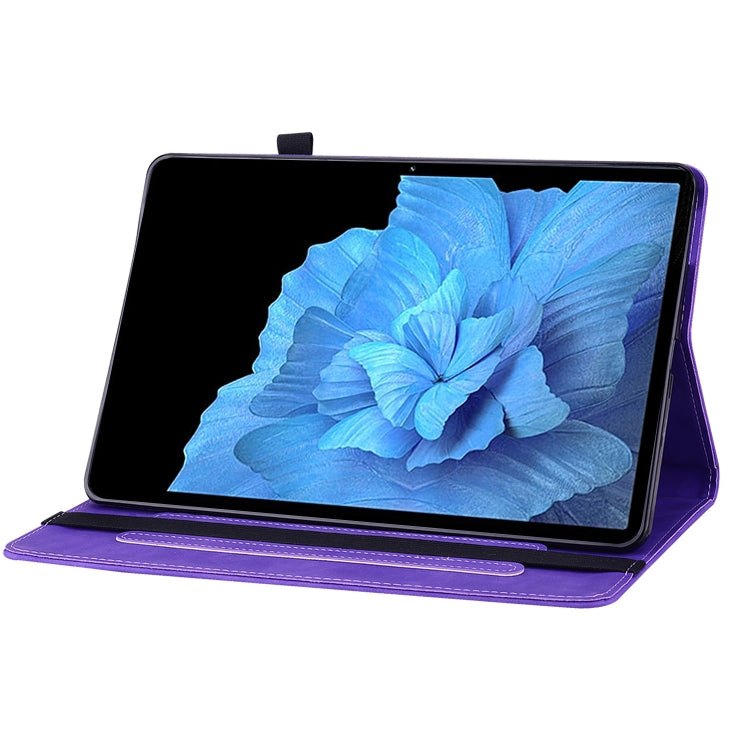 For vivo Pad 11 2022 Skin Feel Solid Color Zipper Leather Tablet Case