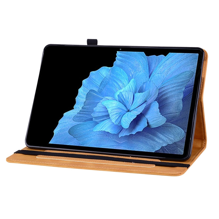 For vivo Pad 11 2022 Skin Feel Solid Color Zipper Leather Tablet Case