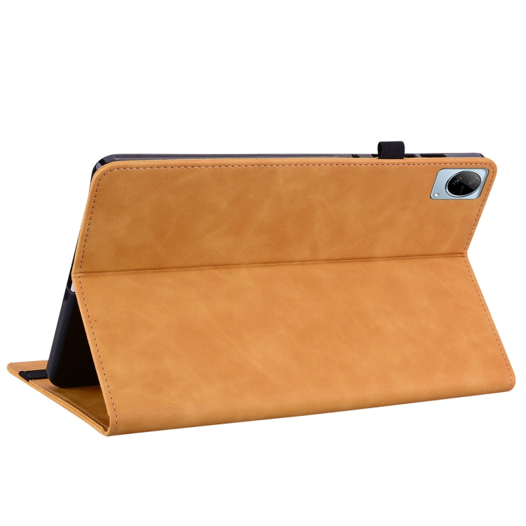 For vivo Pad 11 2022 Skin Feel Solid Color Zipper Leather Tablet Case