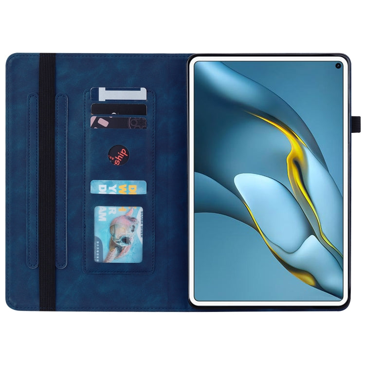 For Huawei MatePad Pro 10.8 2021 / 2018 Skin Feel Solid Color Zipper Leather Tablet Case