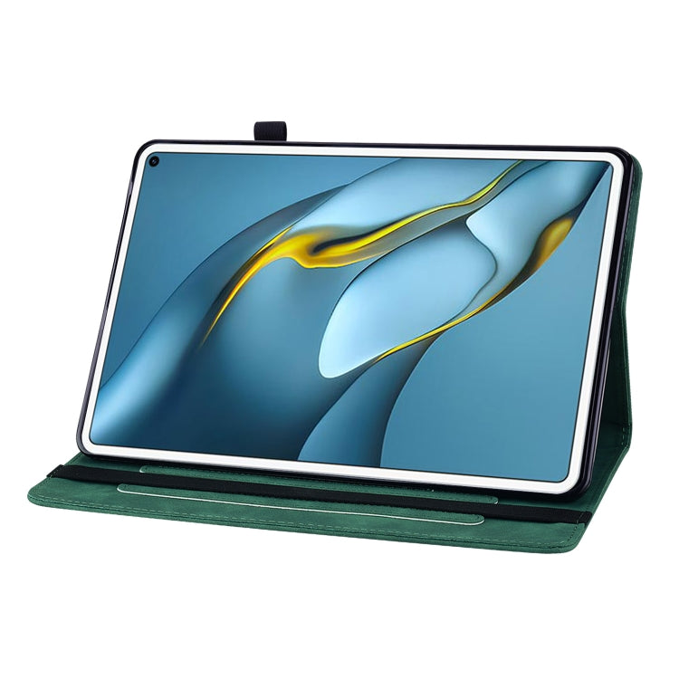 For Huawei MatePad Pro 10.8 2021 / 2018 Skin Feel Solid Color Zipper Leather Tablet Case