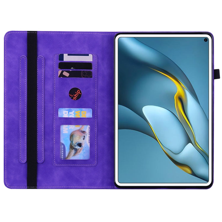 For Huawei MatePad Pro 10.8 2021 / 2018 Skin Feel Solid Color Zipper Leather Tablet Case