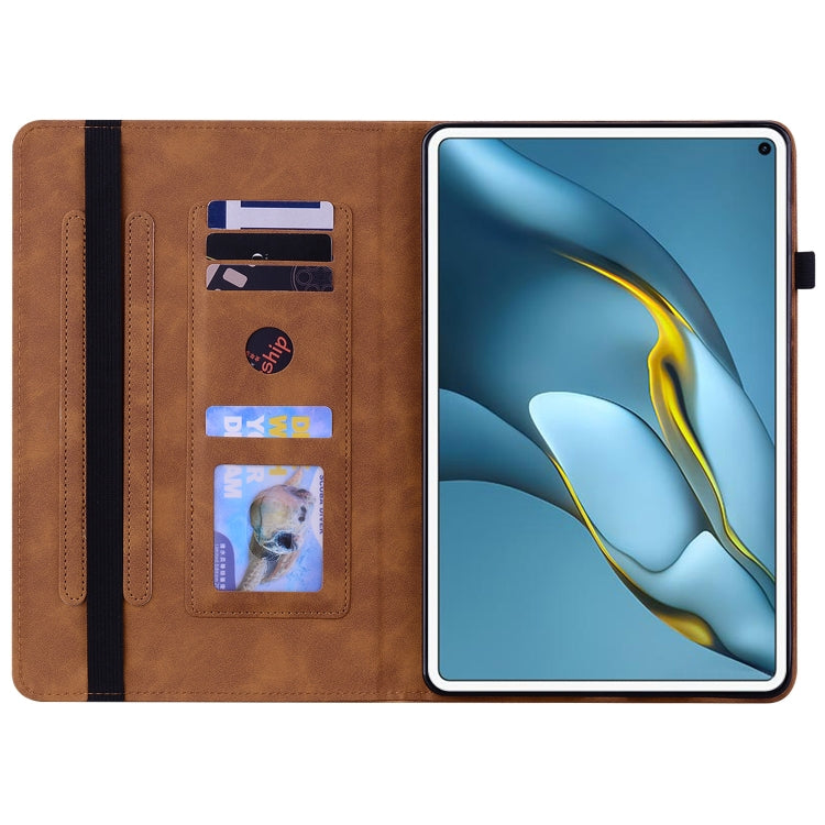 For Huawei MatePad Pro 10.8 2021 / 2018 Skin Feel Solid Color Zipper Leather Tablet Case