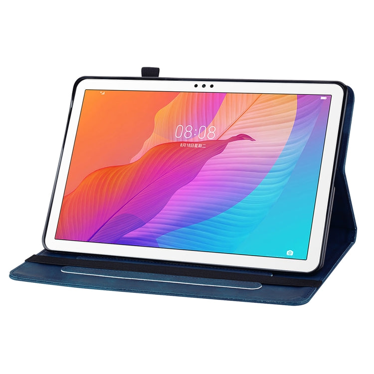 For Huawei MatePad T 10s/Enjoy Tablet 2 Skin Feel Solid Color Zipper Leather Tablet Case