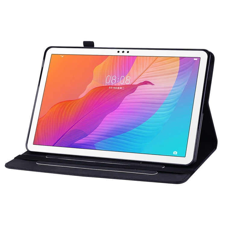 For Huawei MatePad T 10s/Enjoy Tablet 2 Skin Feel Solid Color Zipper Leather Tablet Case