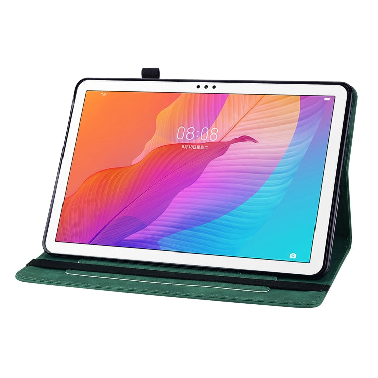 For Huawei MatePad T 10s/Enjoy Tablet 2 Skin Feel Solid Color Zipper Leather Tablet Case