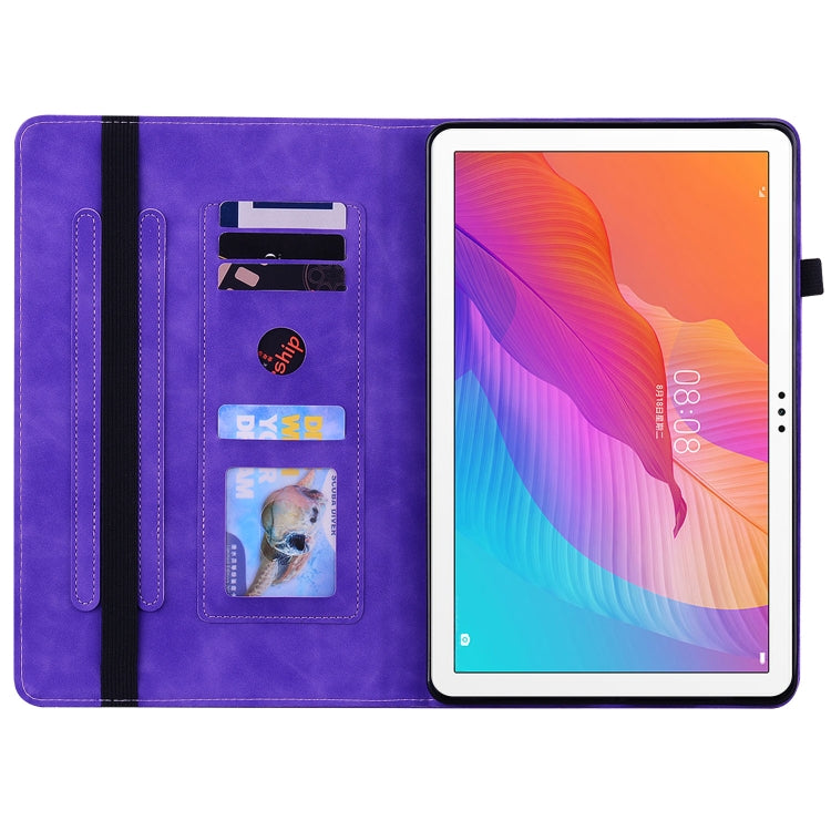 For Huawei MatePad T 10s/Enjoy Tablet 2 Skin Feel Solid Color Zipper Leather Tablet Case