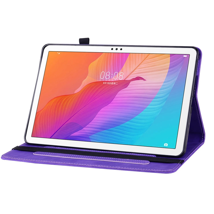 For Huawei MatePad T 10s/Enjoy Tablet 2 Skin Feel Solid Color Zipper Leather Tablet Case