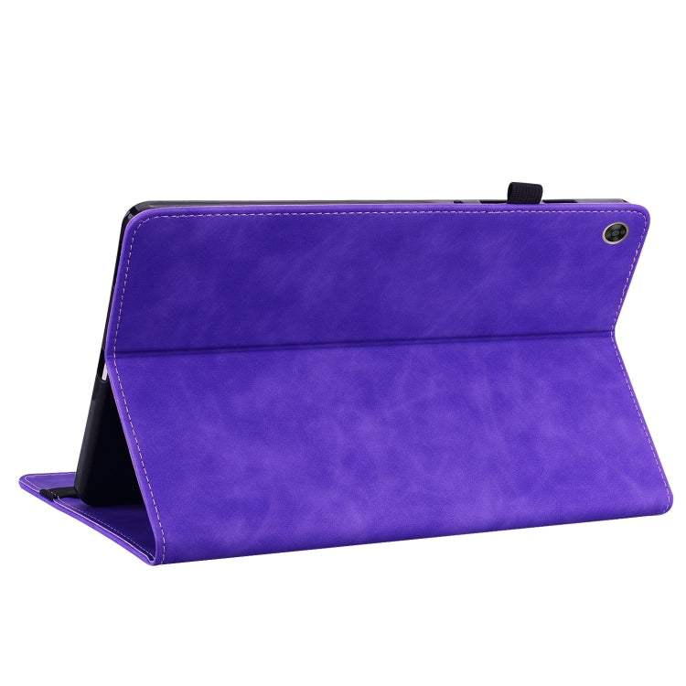 For Huawei MatePad T 10s/Enjoy Tablet 2 Skin Feel Solid Color Zipper Leather Tablet Case