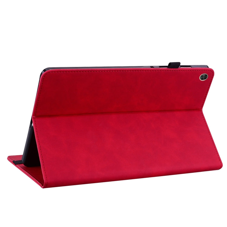For Huawei MatePad T 10s/Enjoy Tablet 2 Skin Feel Solid Color Zipper Leather Tablet Case