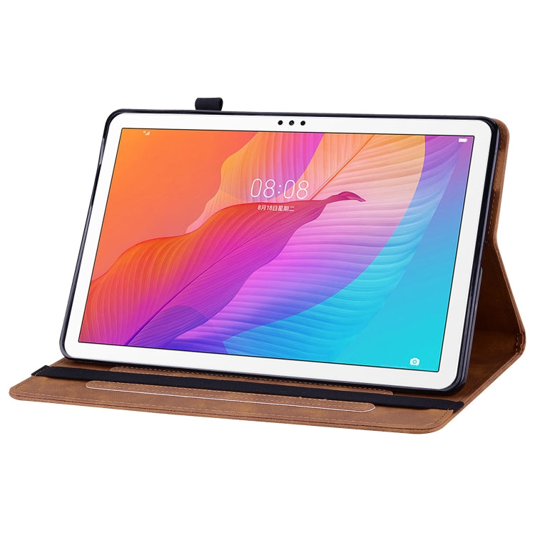 For Huawei MatePad T 10s/Enjoy Tablet 2 Skin Feel Solid Color Zipper Leather Tablet Case