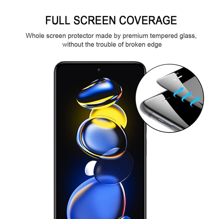 Full Glue Cover Screen Protector Tempered Glass Film For Xiaomi Redmi Note 11T Pro/11T Pro+/11T Pro+ Astro Boy Limited Edition/Poco X4 GT