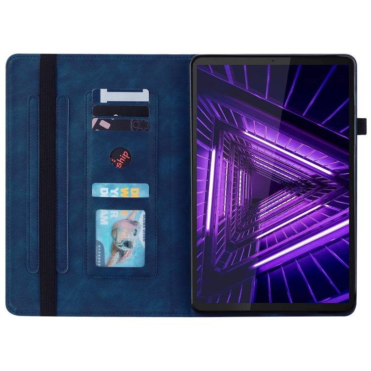 For Lenovo Tab M10 Plus 10.3 Skin Feel Solid Color Zipper Leather Tablet Case