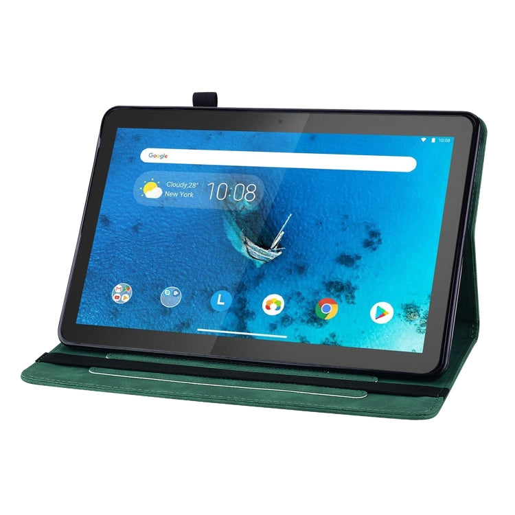 For Lenovo Tab M10 TB-X605 Skin Feel Solid Color Zipper Leather Tablet Case