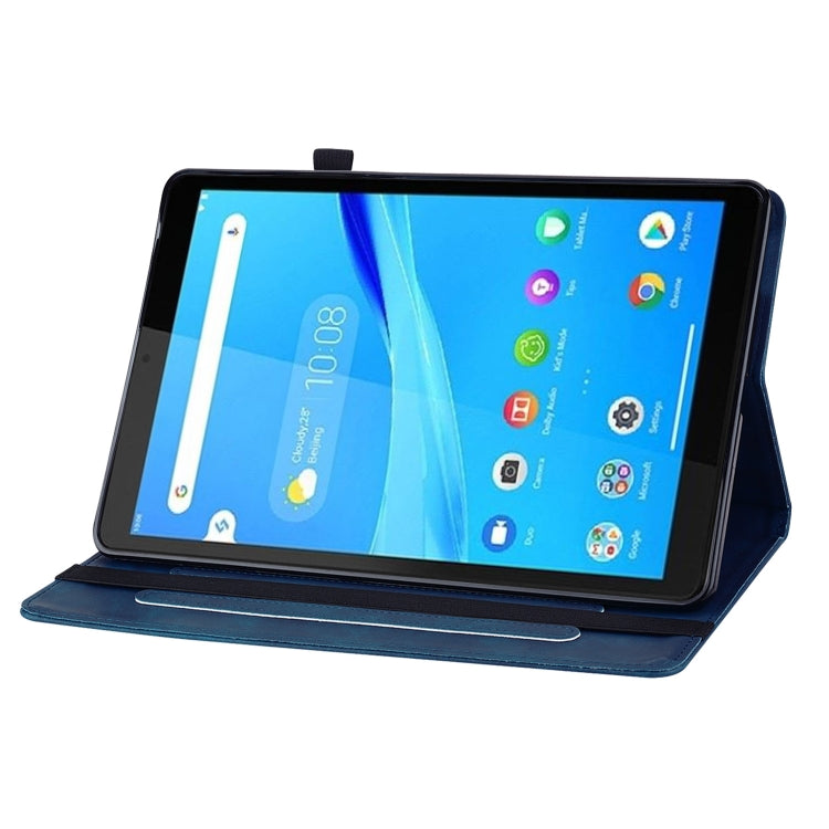For Lenovo Tab M8 HD TB-8505F Skin Feel Solid Color Zipper Leather Tablet Case