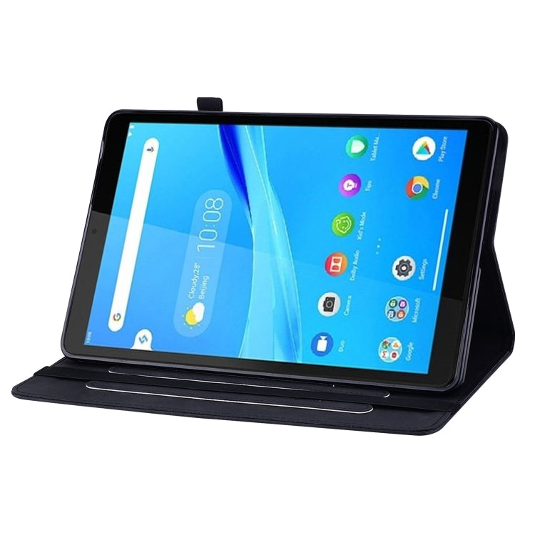 For Lenovo Tab M8 HD TB-8505F Skin Feel Solid Color Zipper Leather Tablet Case