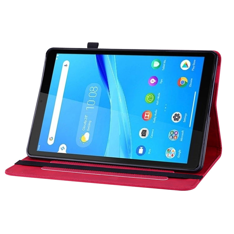 For Lenovo Tab M8 HD TB-8505F Skin Feel Solid Color Zipper Leather Tablet Case