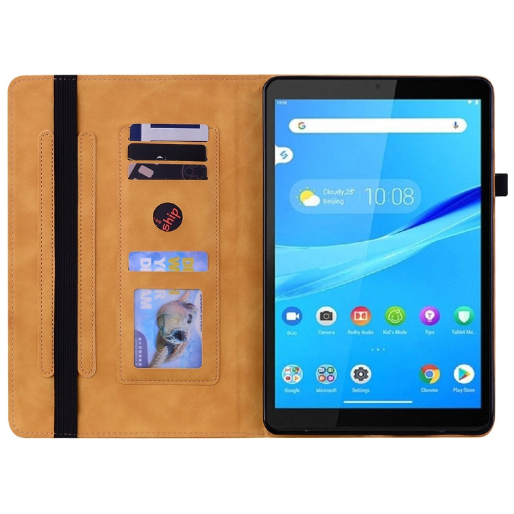For Lenovo Tab M8 HD TB-8505F Skin Feel Solid Color Zipper Leather Tablet Case