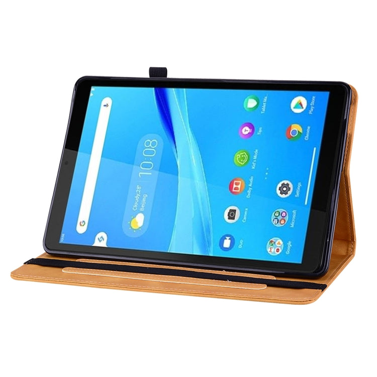 For Lenovo Tab M8 HD TB-8505F Skin Feel Solid Color Zipper Leather Tablet Case