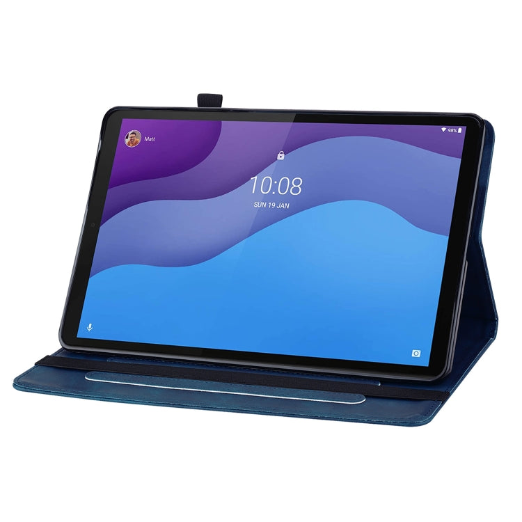 For Lenovo Tab M10 HD 2nd Gen TB-X306X Skin Feel Solid Color Zipper Leather Tablet Case