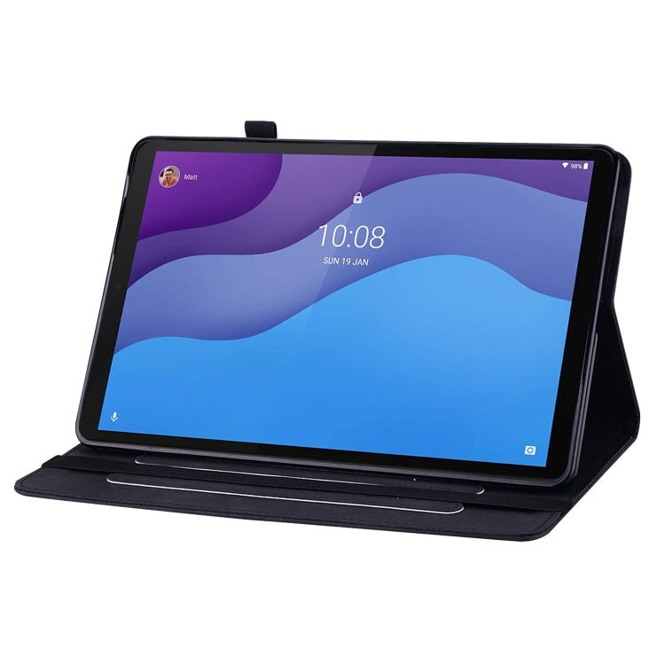 For Lenovo Tab M10 HD 2nd Gen TB-X306X Skin Feel Solid Color Zipper Leather Tablet Case
