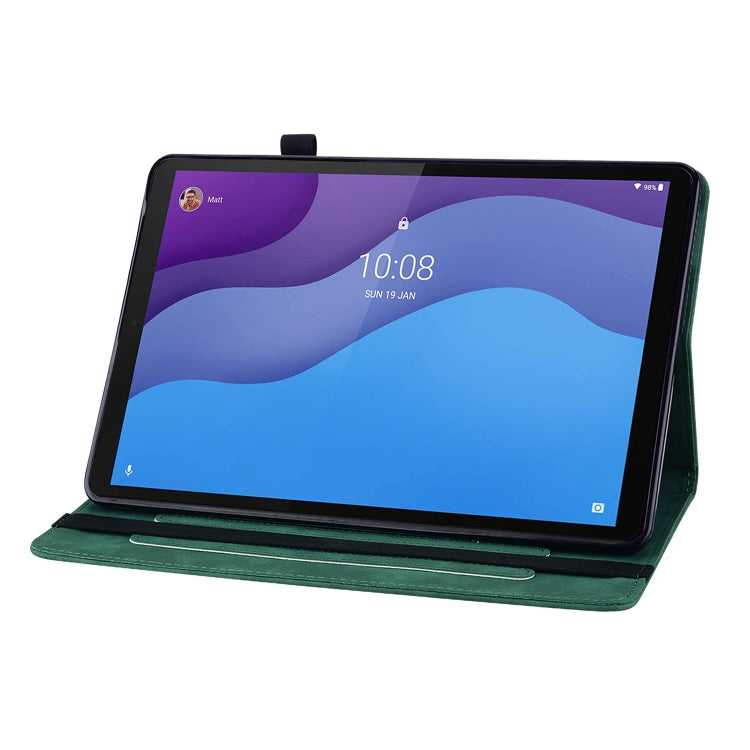 For Lenovo Tab M10 HD 2nd Gen TB-X306X Skin Feel Solid Color Zipper Leather Tablet Case