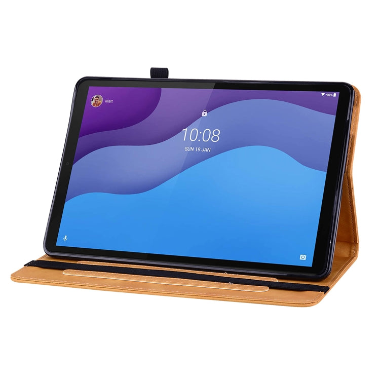 For Lenovo Tab M10 HD 2nd Gen TB-X306X Skin Feel Solid Color Zipper Leather Tablet Case