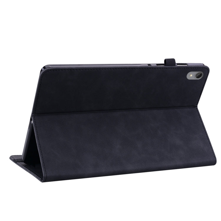 For Lenovo Tab P11 TB-J606F Skin Feel Solid Color Zipper Leather Tablet Case