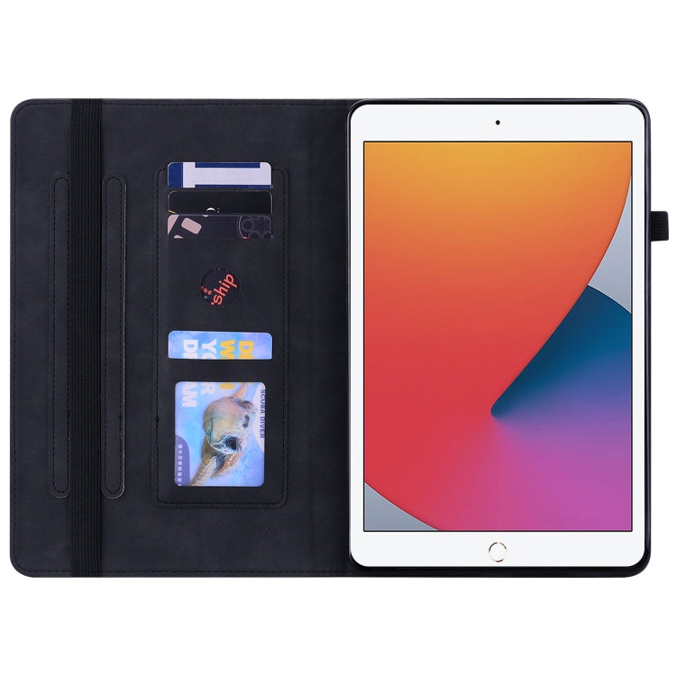 Skin Feel Solid Color Zipper Smart Leather Tablet Case For iPad 10.2 2021 / 2020 / 2019 / Air 10.5 2019