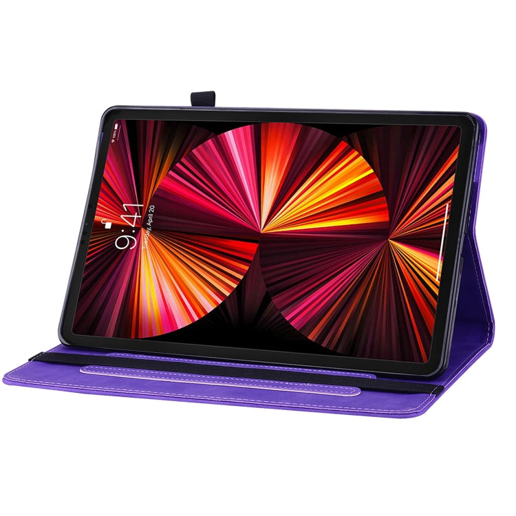 For iPad Pro 11 2022 / 2021 / 2020 / 2018 Skin Feel Solid Color Zipper Smart Leather Tablet Case