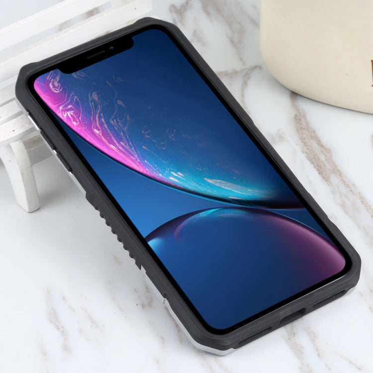 For iPhone XR Vanguard Lanyard Kickstand TPU + PC Phone Case