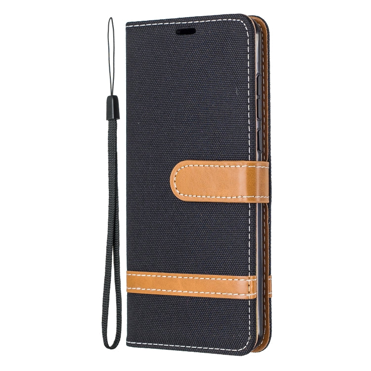 For Huawei P40 Color Matching Denim Texture Horizontal Flip Leather Case with Holder & Card Slots & Wallet & Lanyard