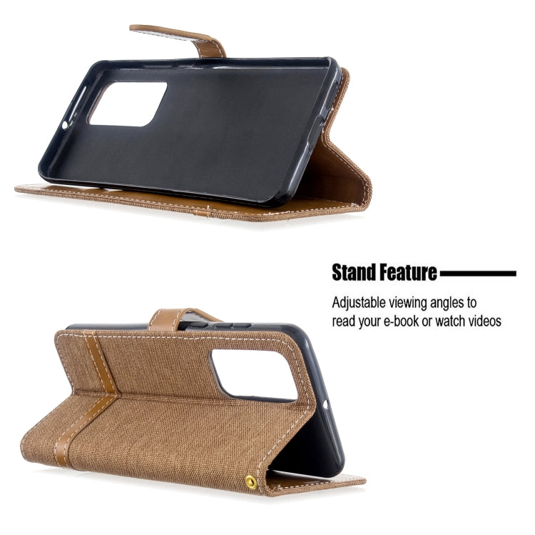 For Huawei P40 Color Matching Denim Texture Horizontal Flip Leather Case with Holder & Card Slots & Wallet & Lanyard