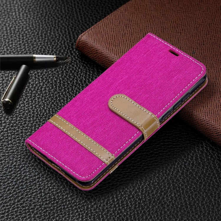 For Huawei P40 Color Matching Denim Texture Horizontal Flip Leather Case with Holder & Card Slots & Wallet & Lanyard