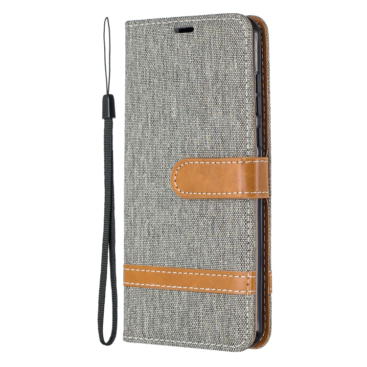 For Huawei P40 Color Matching Denim Texture Horizontal Flip Leather Case with Holder & Card Slots & Wallet & Lanyard