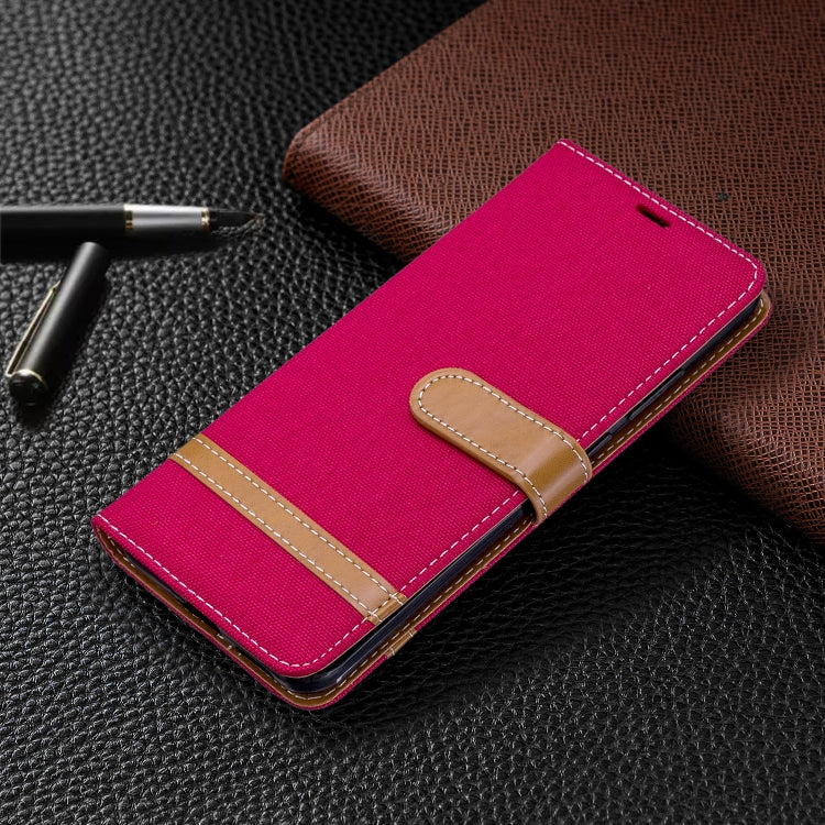 For Huawei P40 Pro Color Matching Denim Texture Horizontal Flip Leather Case with Holder & Card Slots & Wallet & Lanyard