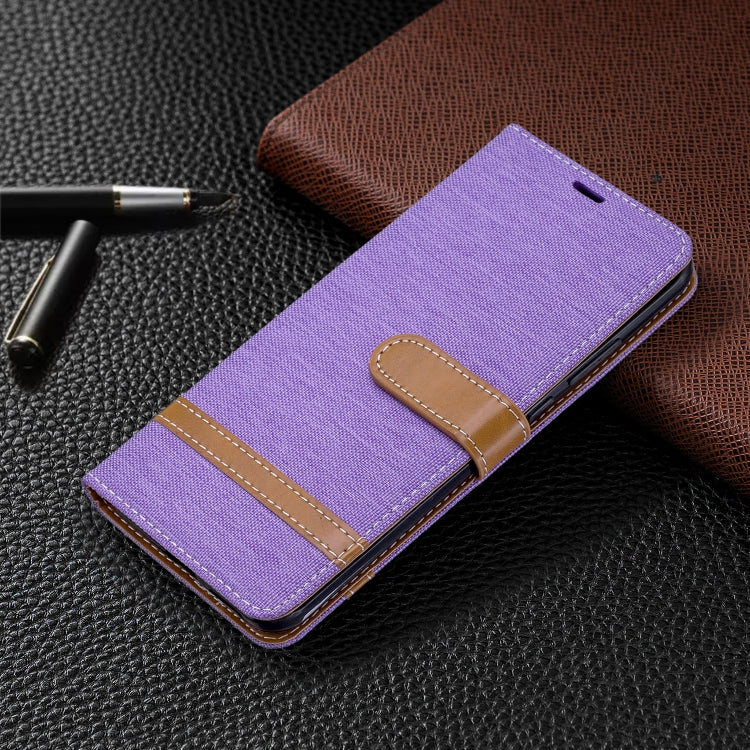 For Huawei P40 Pro Color Matching Denim Texture Horizontal Flip Leather Case with Holder & Card Slots & Wallet & Lanyard