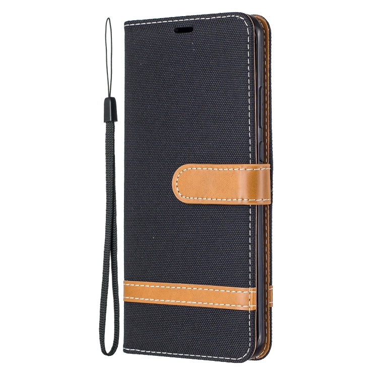 For Huawei P40 Pro Color Matching Denim Texture Horizontal Flip Leather Case with Holder & Card Slots & Wallet & Lanyard