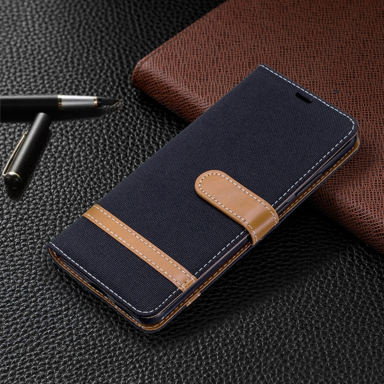 For Huawei P40 Pro Color Matching Denim Texture Horizontal Flip Leather Case with Holder & Card Slots & Wallet & Lanyard