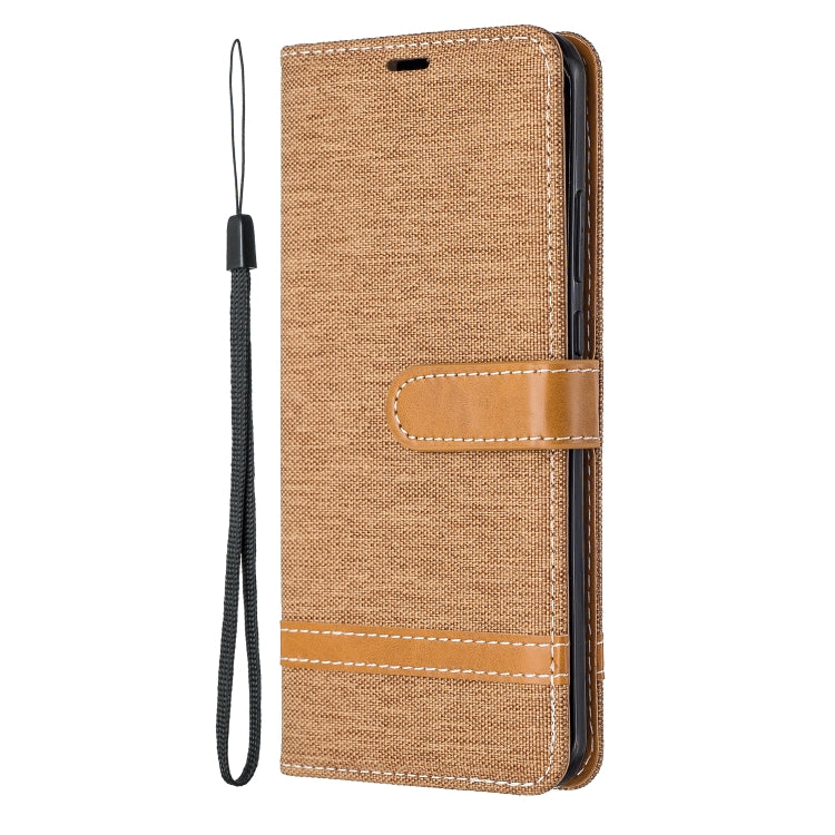 For Huawei P40 Pro Color Matching Denim Texture Horizontal Flip Leather Case with Holder & Card Slots & Wallet & Lanyard