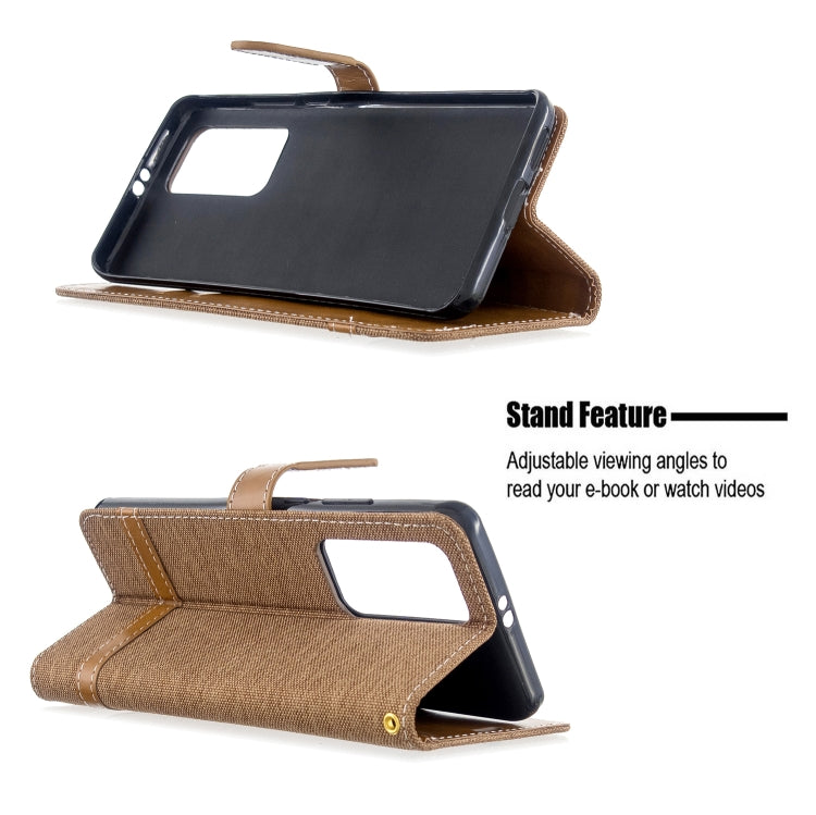 For Huawei P40 Pro Color Matching Denim Texture Horizontal Flip Leather Case with Holder & Card Slots & Wallet & Lanyard