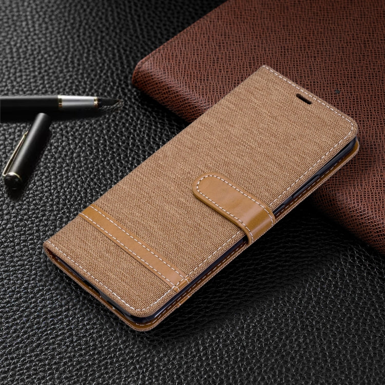 For Huawei P40 Pro Color Matching Denim Texture Horizontal Flip Leather Case with Holder & Card Slots & Wallet & Lanyard