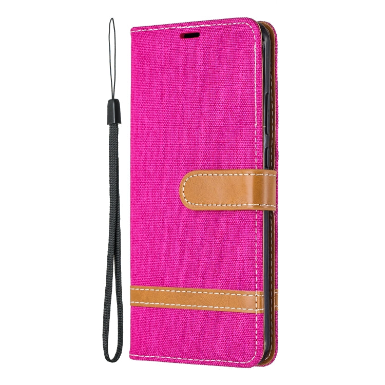 For Huawei P40 Pro Color Matching Denim Texture Horizontal Flip Leather Case with Holder & Card Slots & Wallet & Lanyard