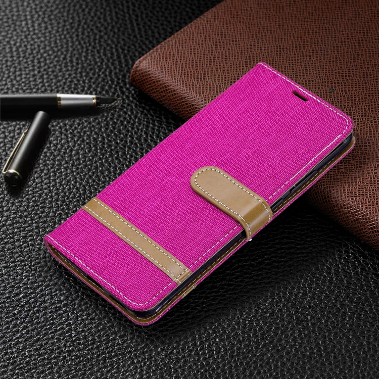 For Huawei P40 Pro Color Matching Denim Texture Horizontal Flip Leather Case with Holder & Card Slots & Wallet & Lanyard