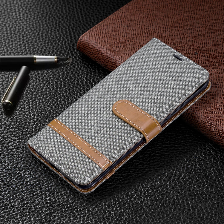 For Huawei P40 Pro Color Matching Denim Texture Horizontal Flip Leather Case with Holder & Card Slots & Wallet & Lanyard